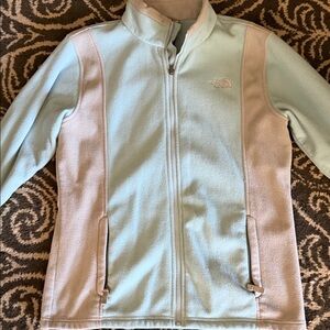 The North Face Blue and Cream Jacket